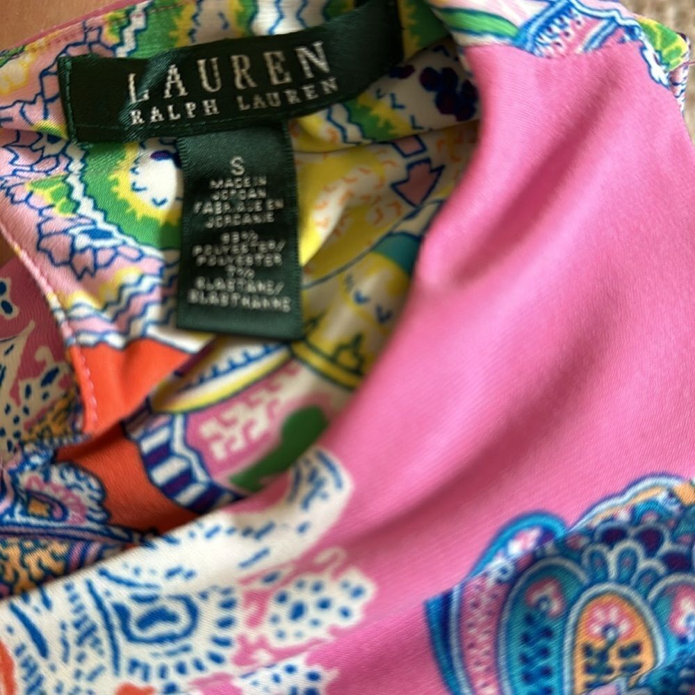 Womens Lauren‎ Ralph Lauren Paisley fitted Dress Small - Picture 5 of 5